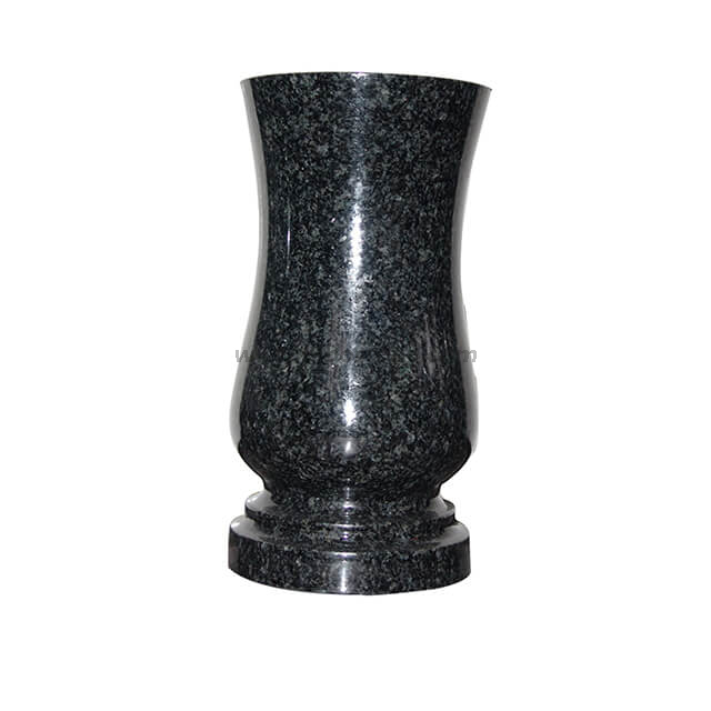 Dark Grey Granite Memorial Vase Buy Grave Vases, Cemetery Vases